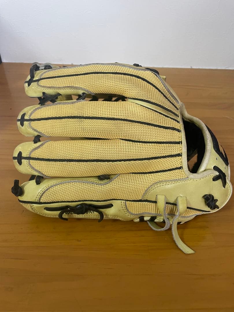 ZETT 硬式野球用グローブ イエロー 外野手用