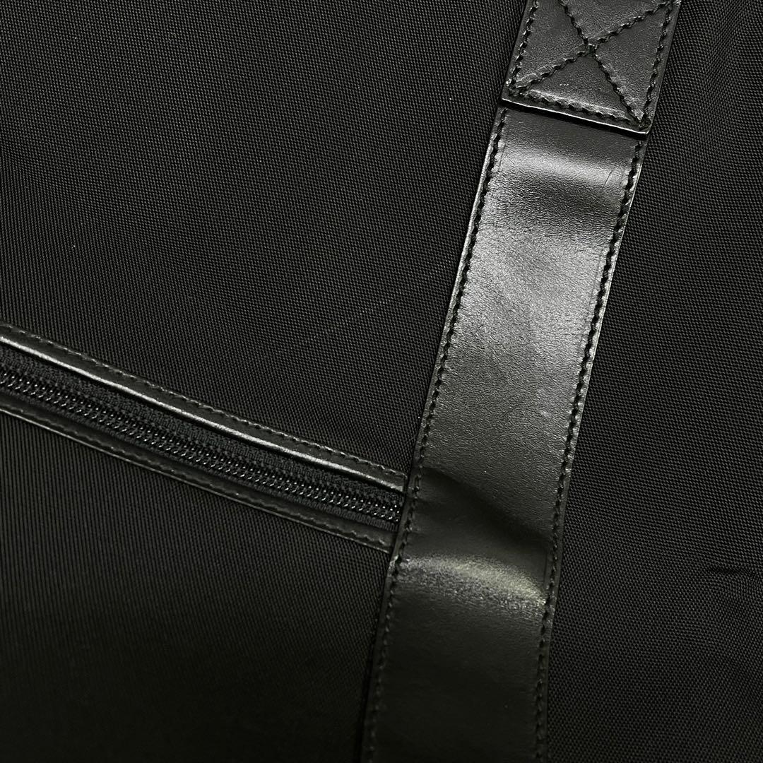 GUCCI グッチ 大容量 ボストンバッグ ナイロン レザー 2WAY ブラック