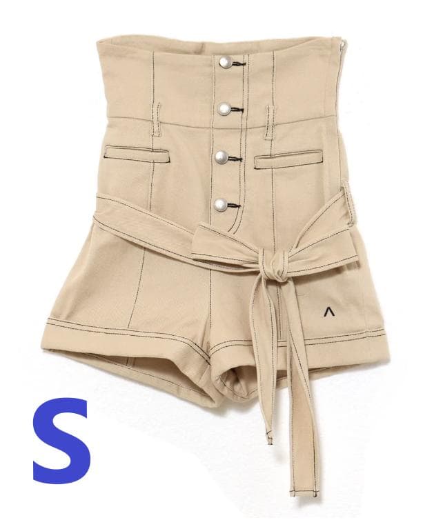 【タグ付き新品】andmary Highwaist ribbon pants