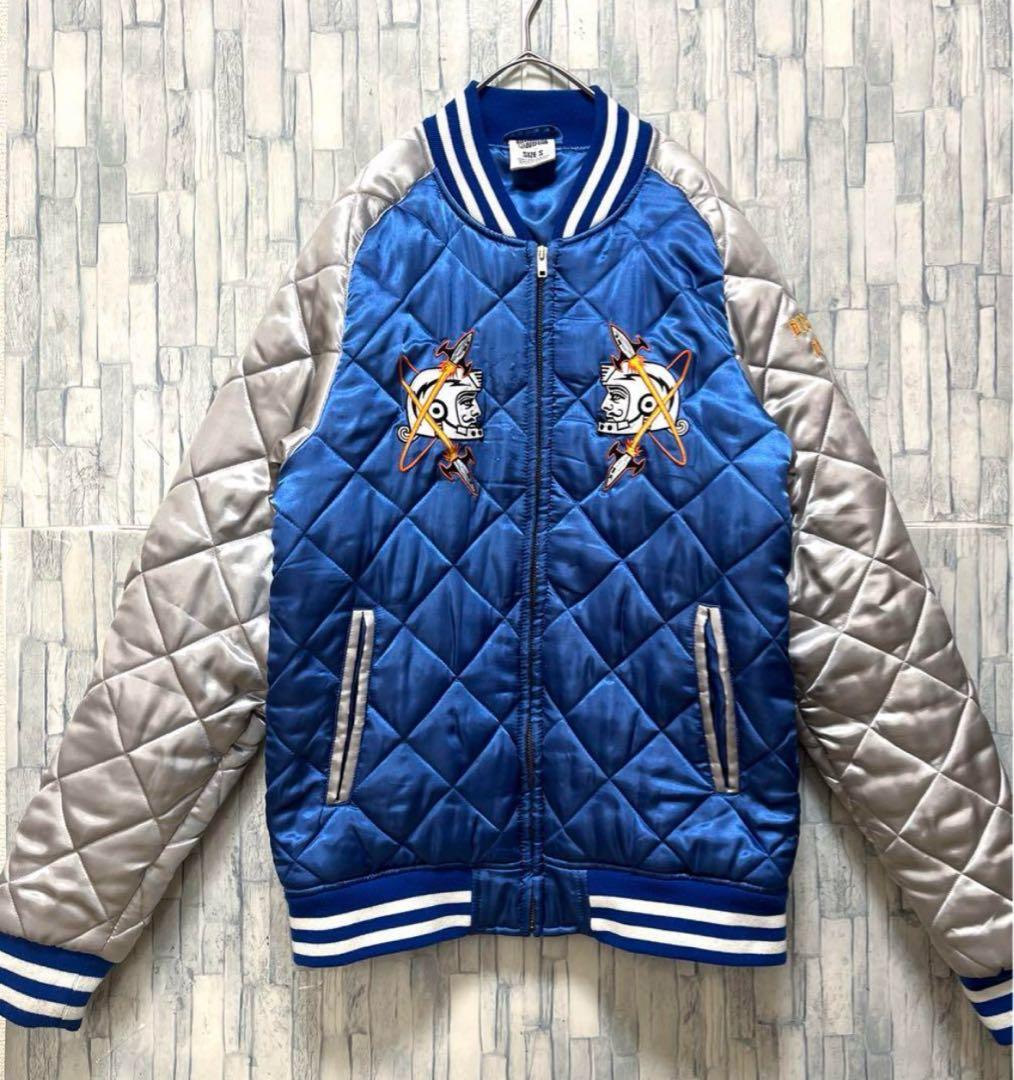 ビリオネアボーイズクラブ スカジャン スタジャン キルティング 刺繍ロゴ 中綿S