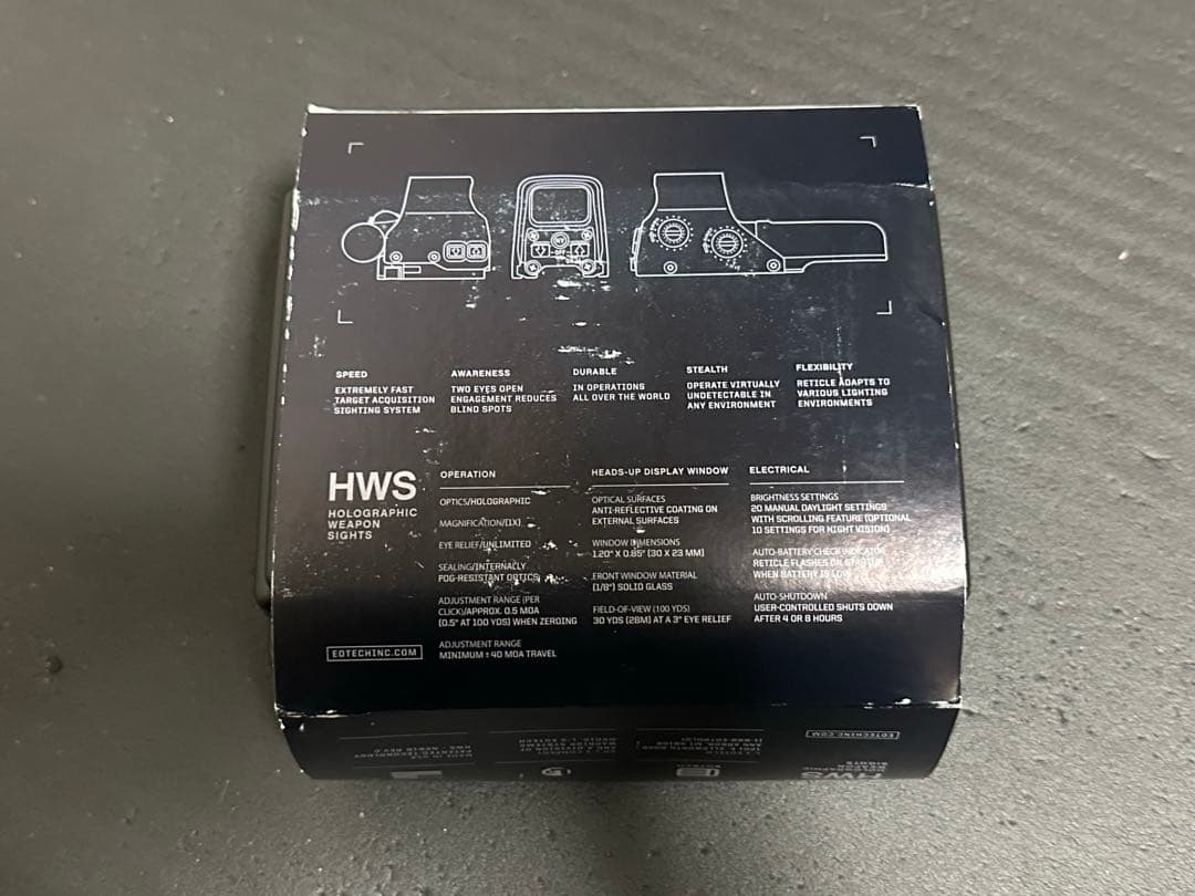【実物】EOTECH EXPS2-0 BLACK ホロサイト ブラック
