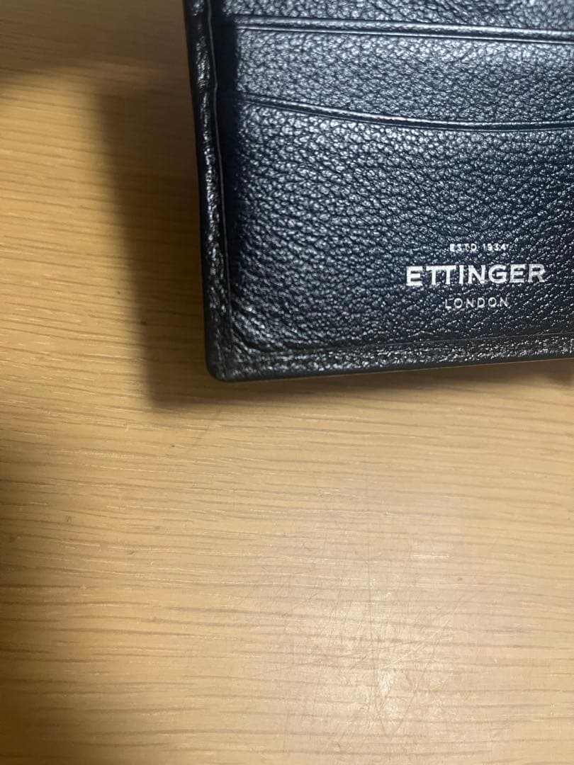 ETTINGER CAPRA BLACK マネークリップ