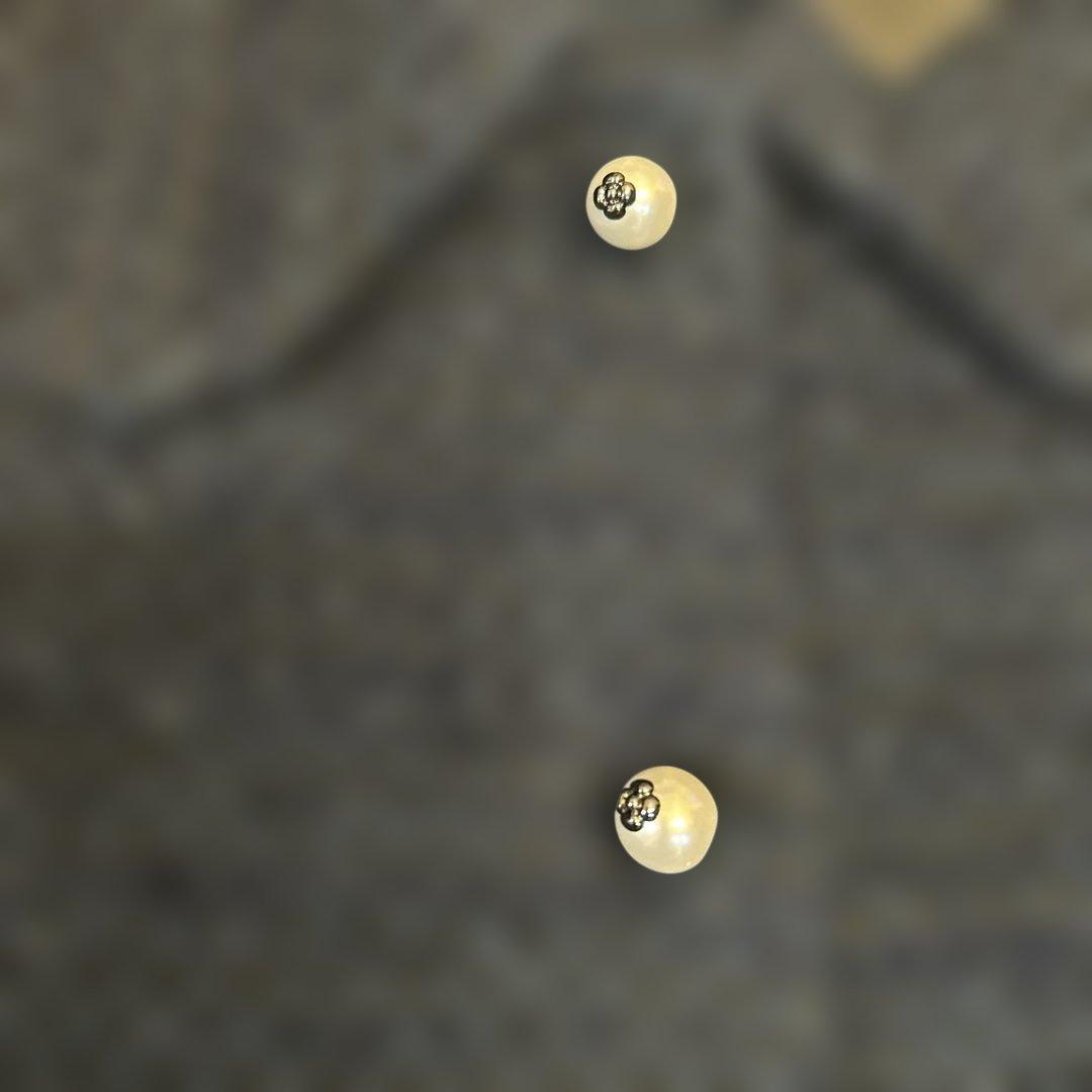 ルネ　ツイード襟付き ジレ　36