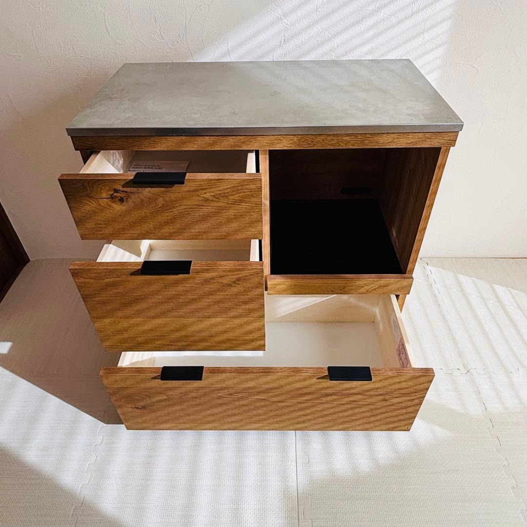 unico ADDAY アディ キッチンカウンター W820 欠けあり 価格反映