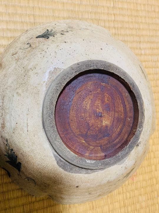 菊紋様染付大皿、安南時代