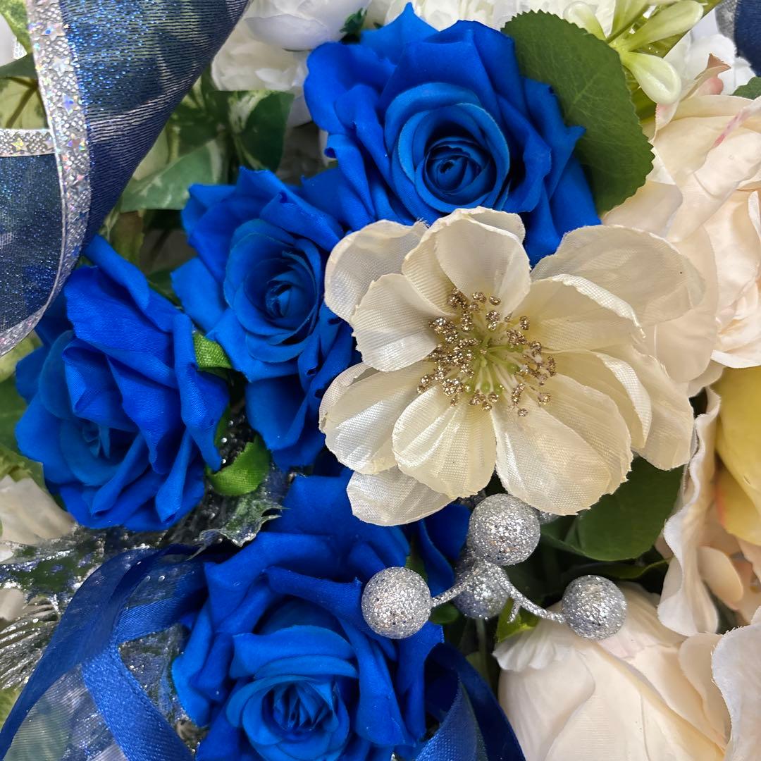 ロイヤルブルーの壁掛けスワッグ ルブの森★