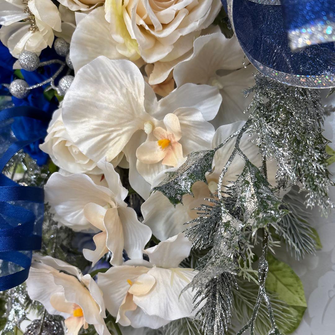 ロイヤルブルーの壁掛けスワッグ ルブの森★