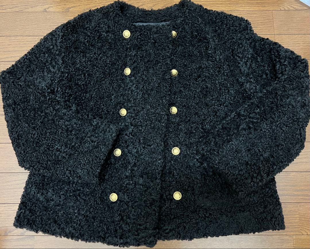 mila owen 金釦カールファージャケット