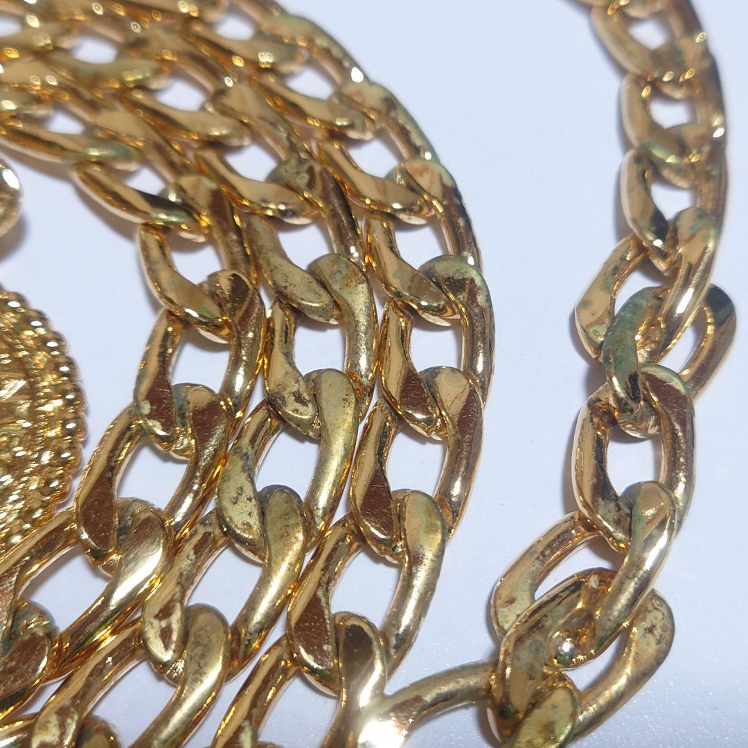 美品 シャネル ネックレス CAMBON メダル  チェーンベルト ロング