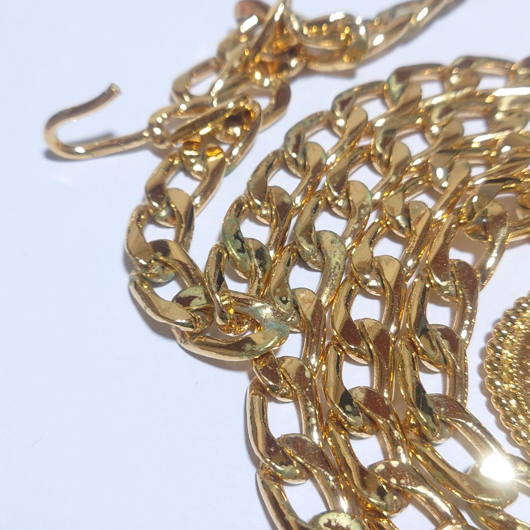 美品 シャネル ネックレス CAMBON メダル  チェーンベルト ロング