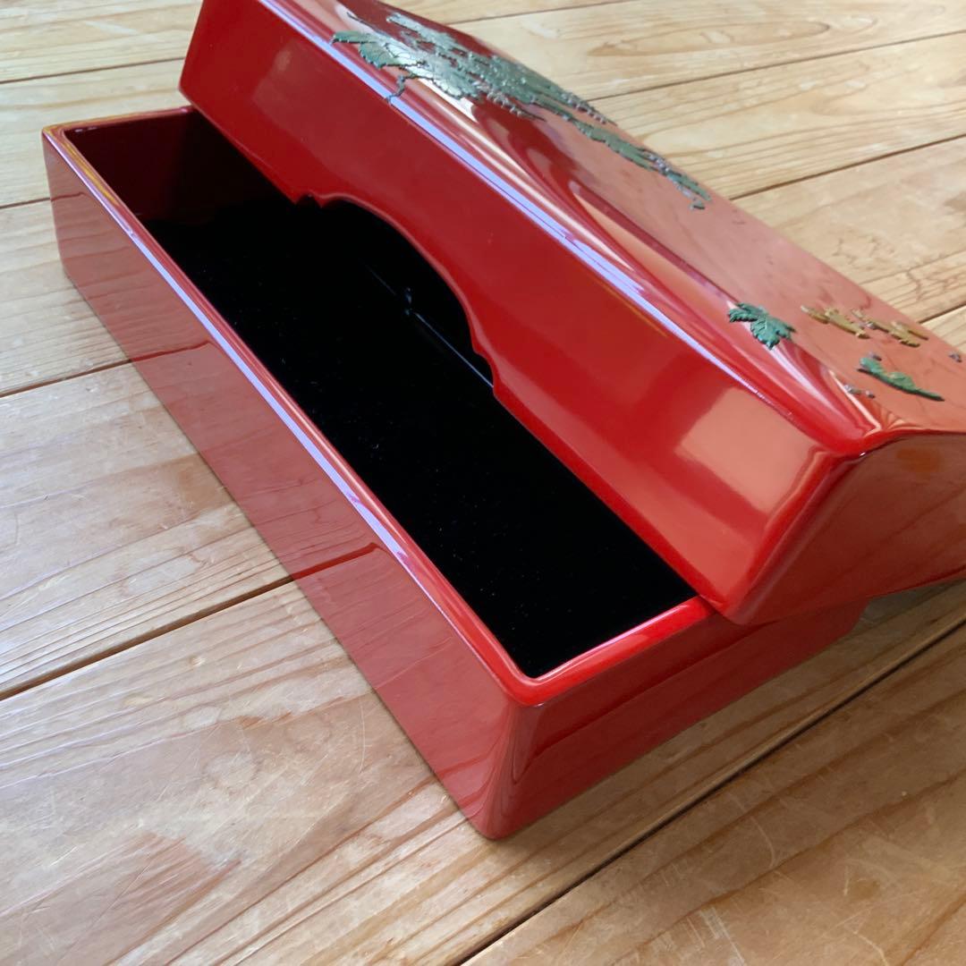 琉球漆器　硯箱