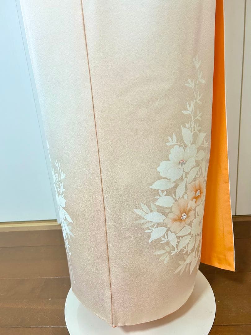 正絹訪問着　裄丈長め　フルセット4点　入学式　七五三　お宮参り