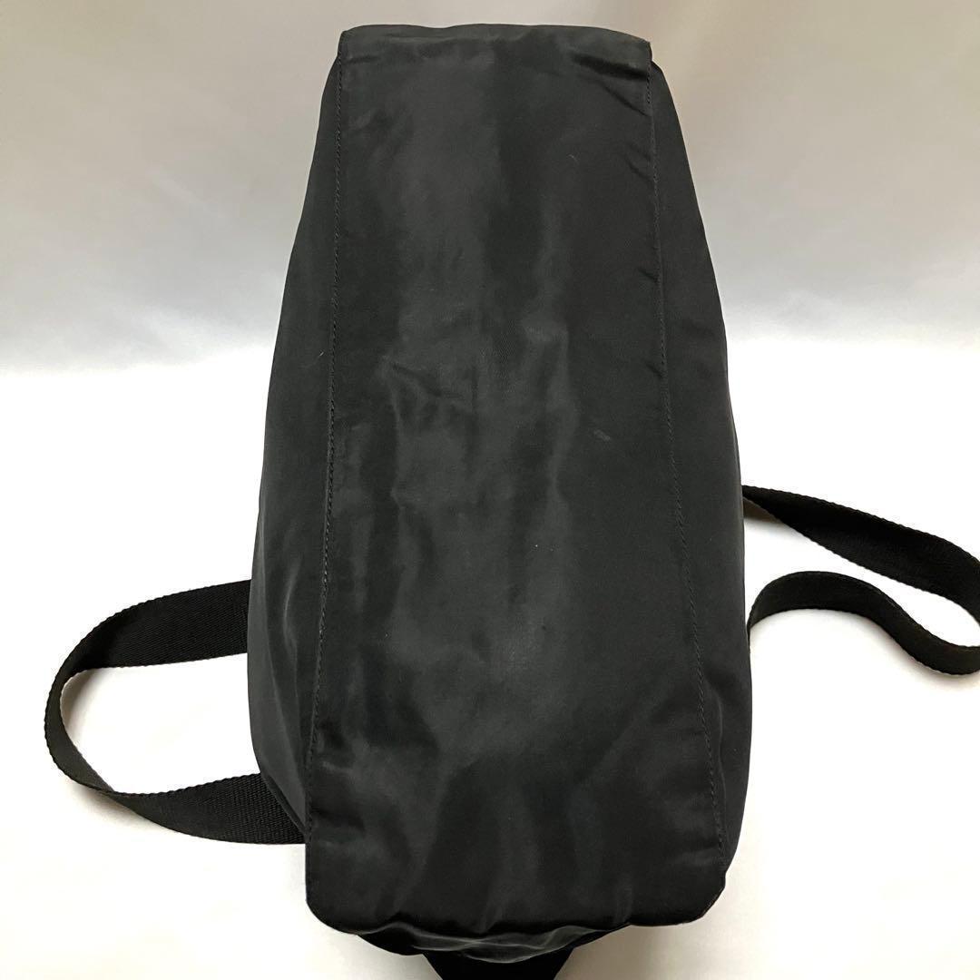 Grin プラダ トートバッグ 大容量 テスートナイロン 三角ロゴ 黒