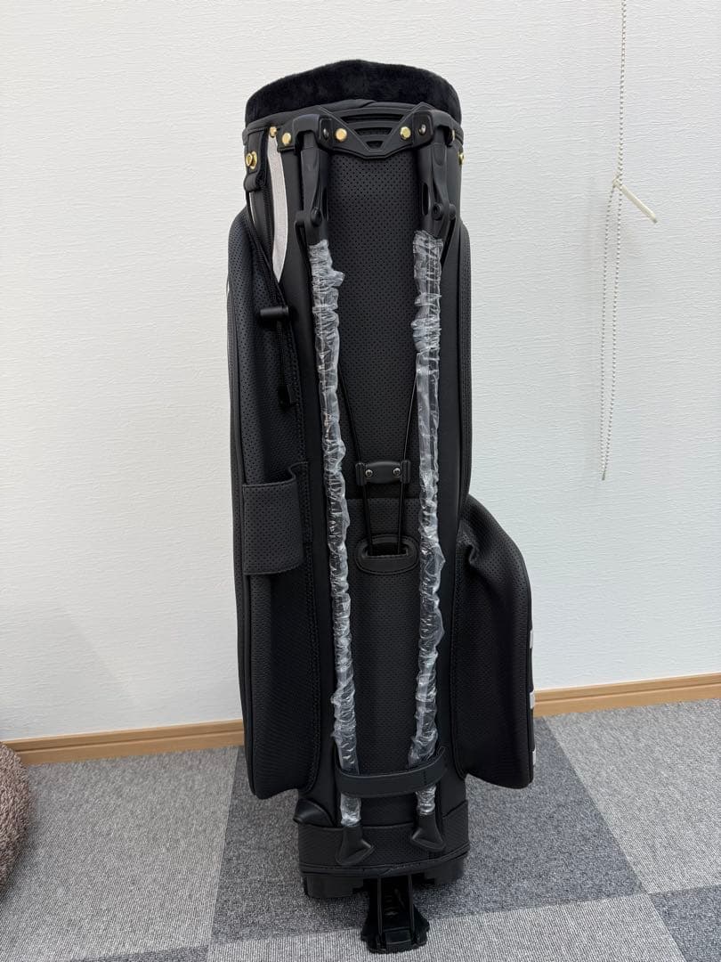 mutu ゴルフバッグ ブラック ストライプ