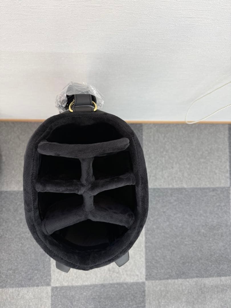 mutu ゴルフバッグ ブラック ストライプ