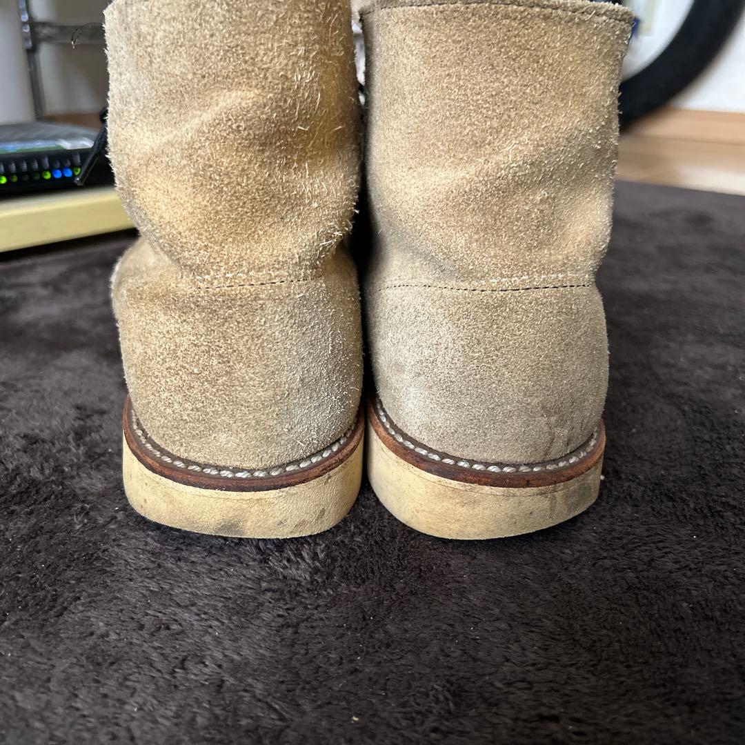 Red Wing ベージュ スウェード ワークブーツ