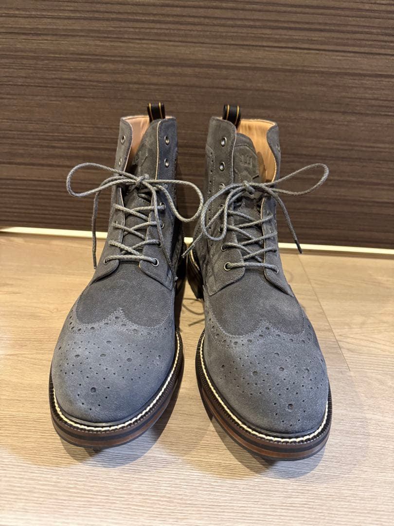 ダンヒル スエード カントリーブーツ Vibramソール イタリア製