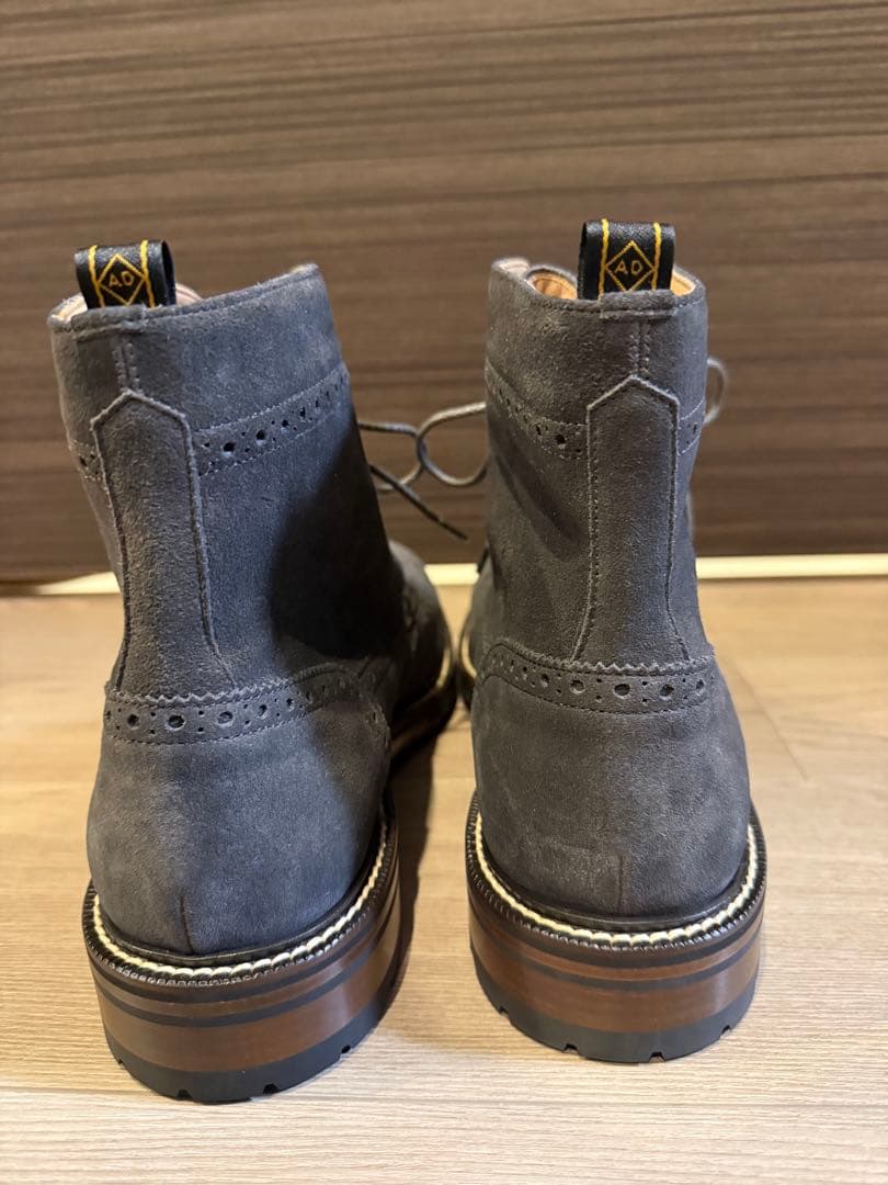 ダンヒル スエード カントリーブーツ Vibramソール イタリア製