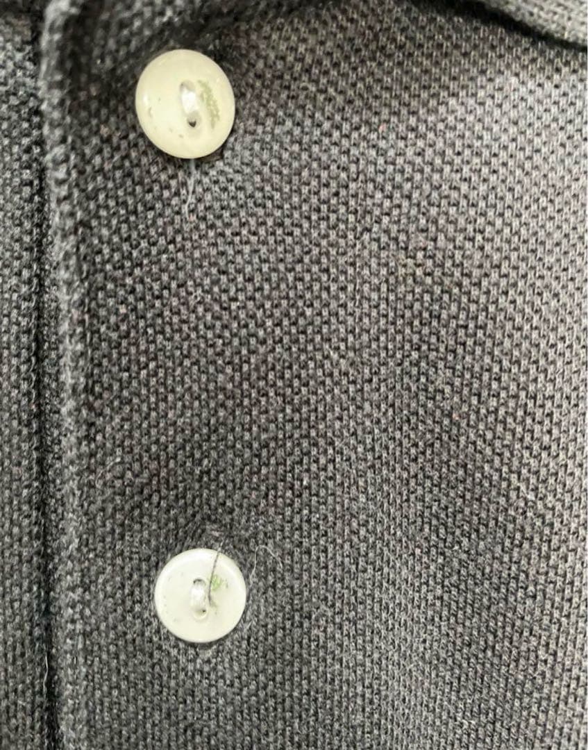 希少 美品 LACOSTE フレンチラコステ ワニ鹿の子 長袖ポロシャツ