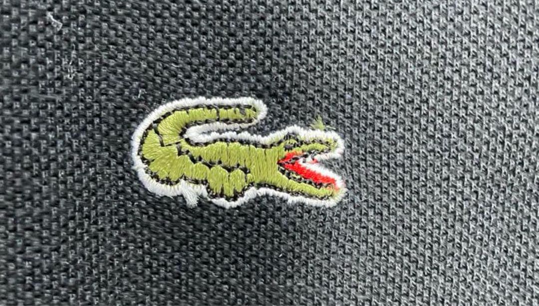 希少 美品 LACOSTE フレンチラコステ ワニ鹿の子 長袖ポロシャツ