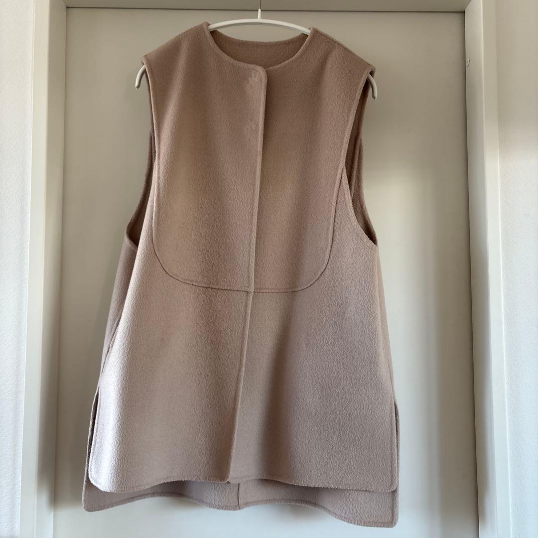 MACHATT リバーウールベスト　ベージュ