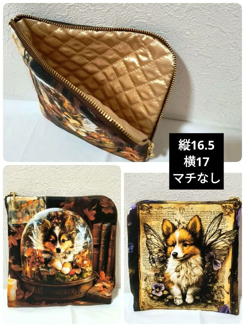 Yourelia様】ハンドメイドオーダー★犬猫女の子★巾着ポーチハンカチ 　7点