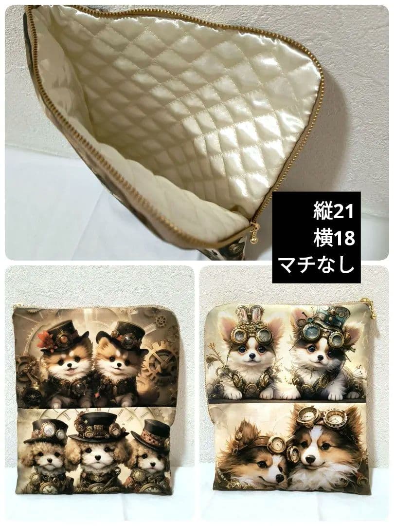 Yourelia様】ハンドメイドオーダー★犬猫女の子★巾着ポーチハンカチ 　7点