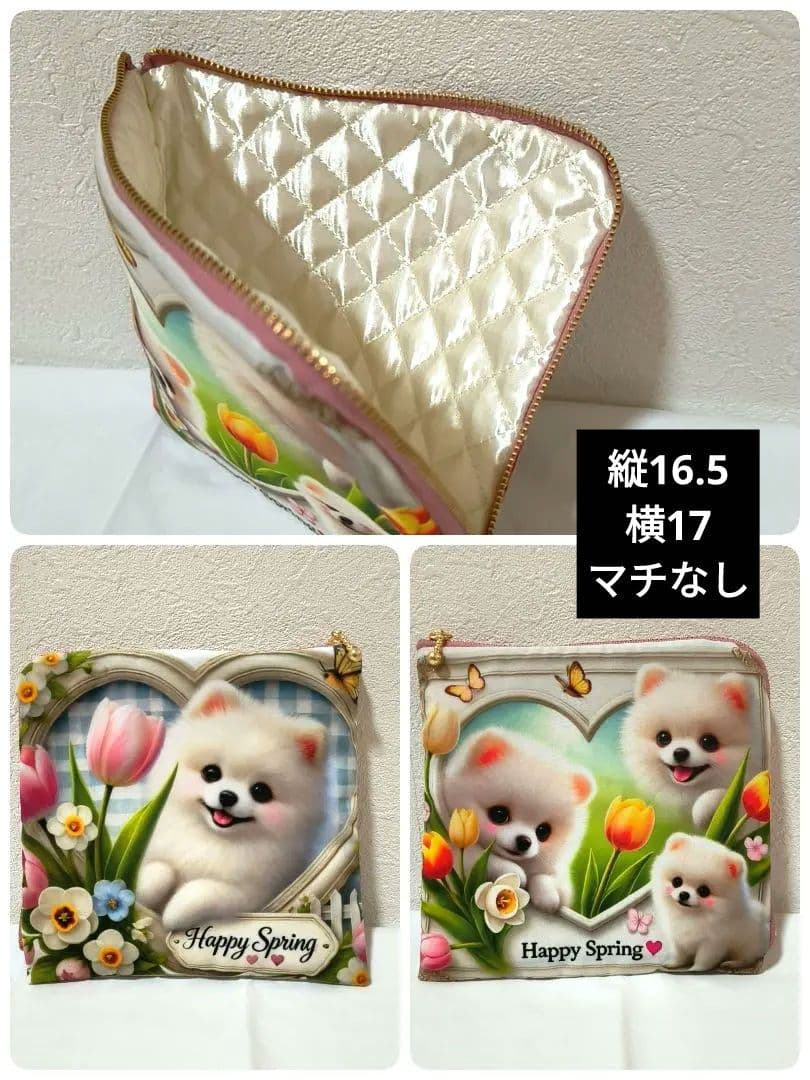 Yourelia様】ハンドメイドオーダー★犬猫女の子★巾着ポーチハンカチ 　7点