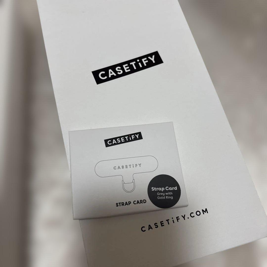 ケースティファイ　新品　パール　クロス　ボディチャーム　ショッパー付き