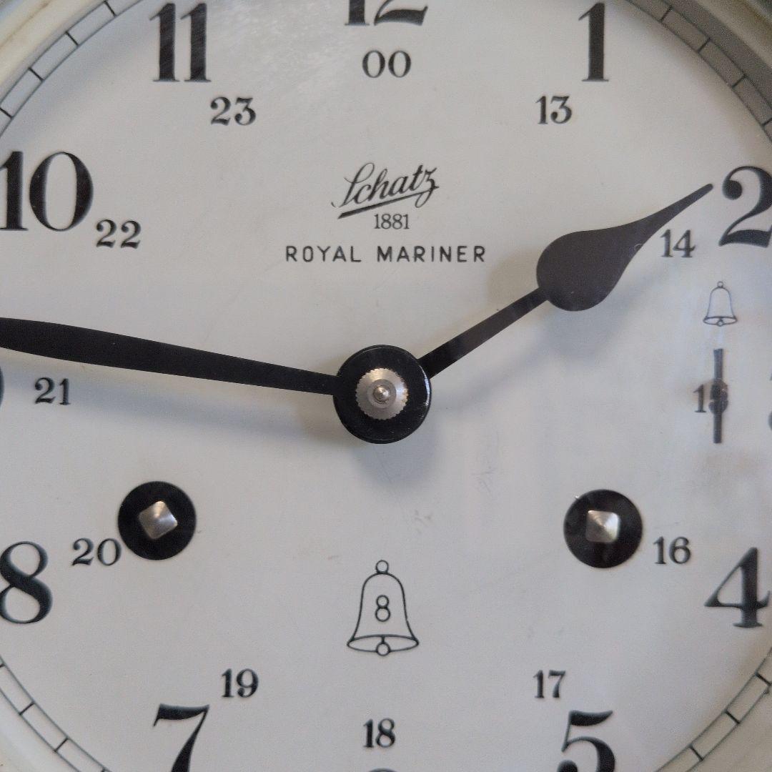 船舶時計ドイツ製ヴィンテージのシャッツロイヤルマリナーと船の鐘
