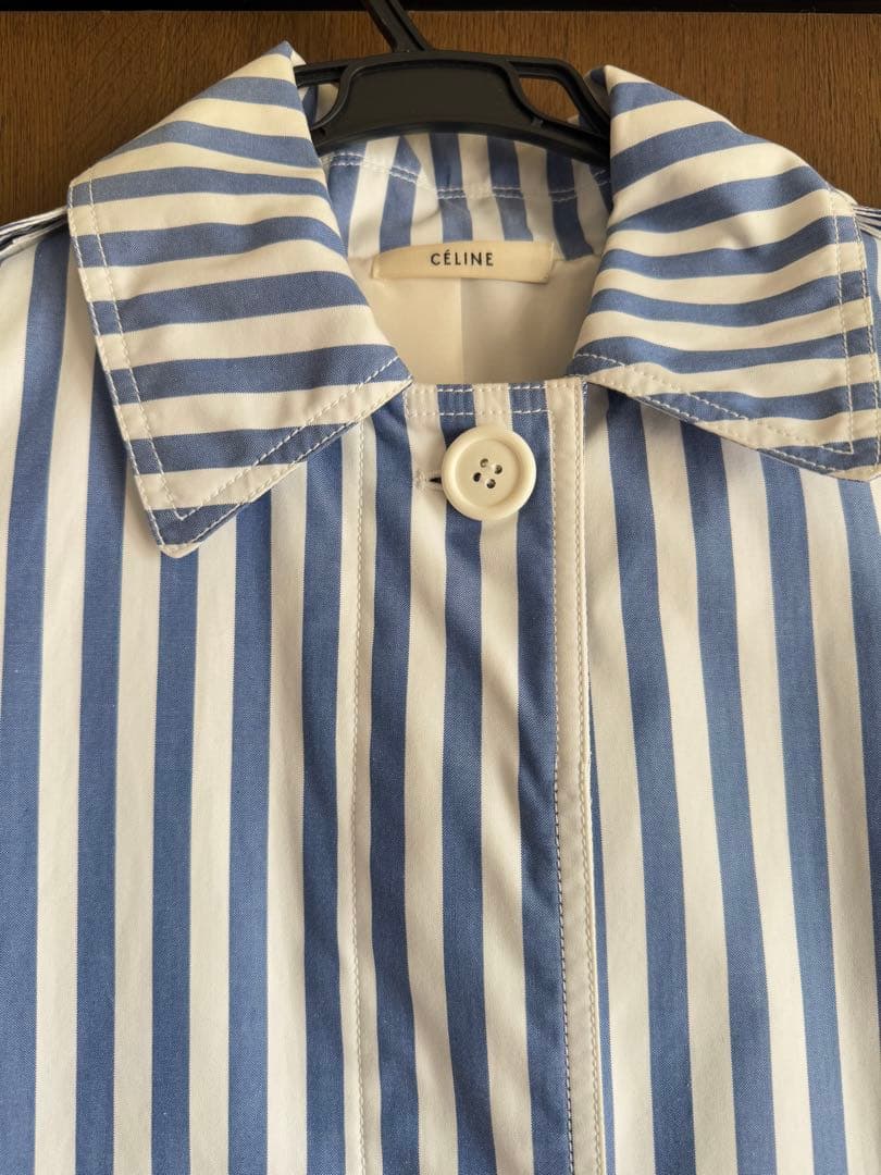 CELINE セリーヌ　ストライプトレンチコート　フィービー