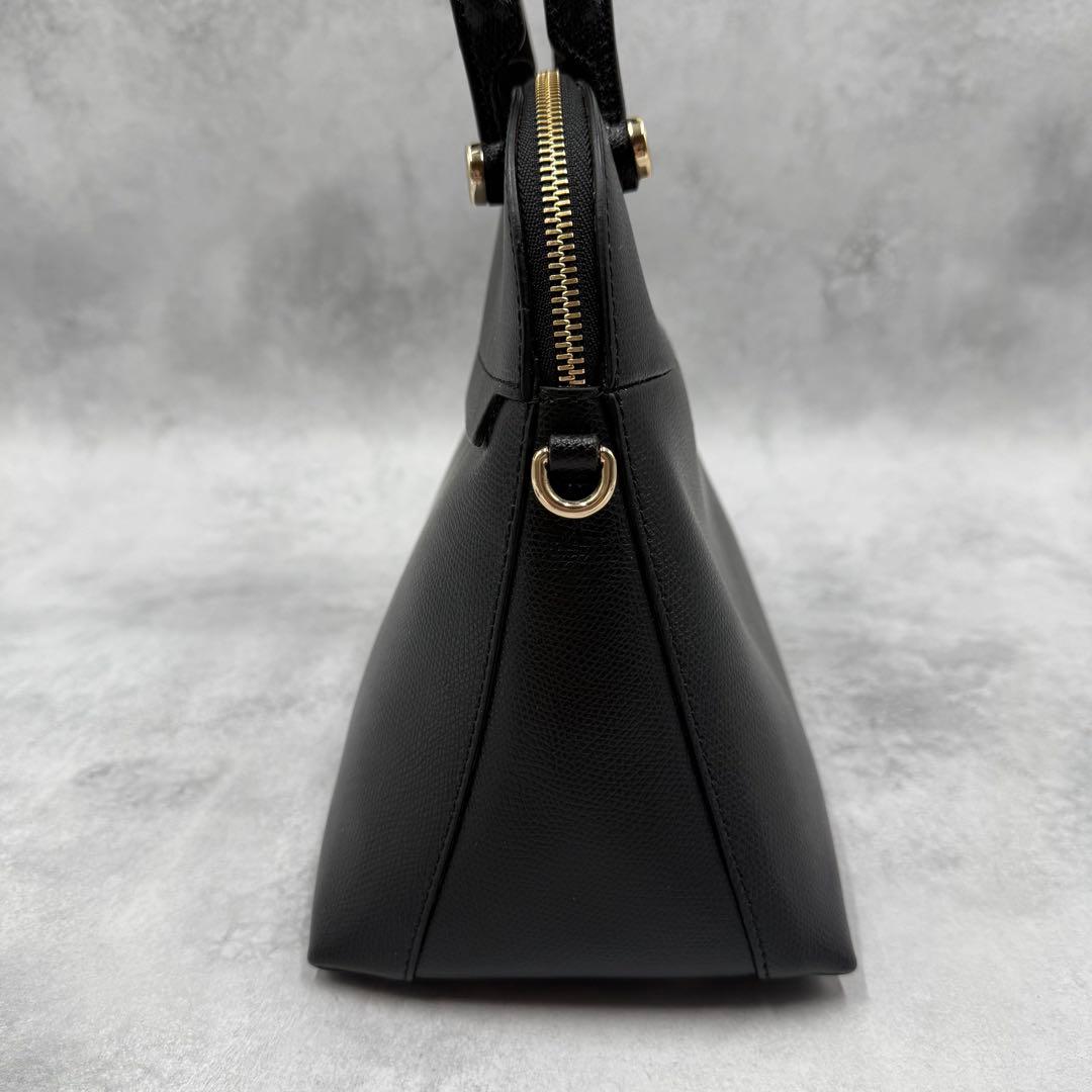 美品✨ FURLA パイパー M 2way ハンドバッグ ショルダーバッグ 黒