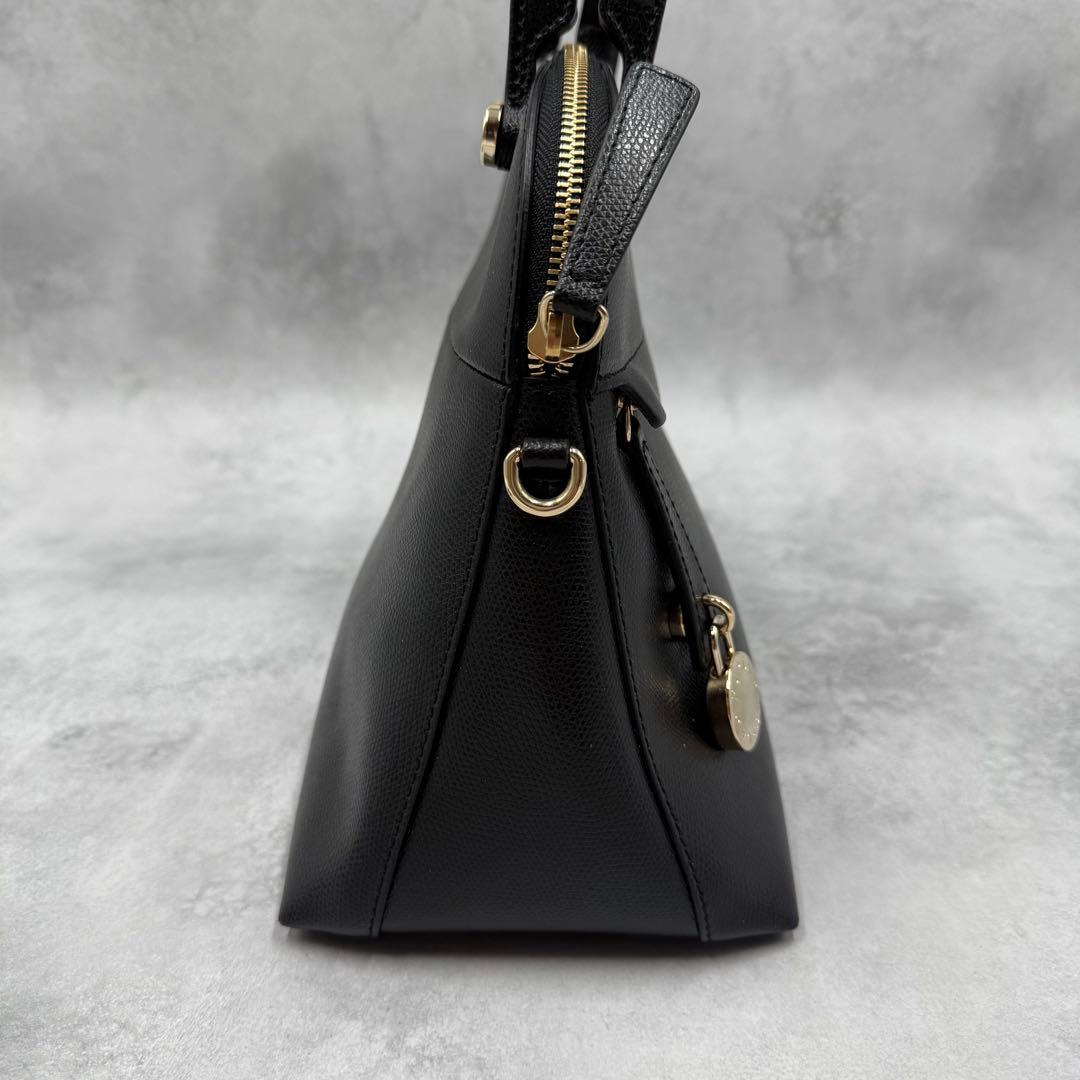 美品✨ FURLA パイパー M 2way ハンドバッグ ショルダーバッグ 黒