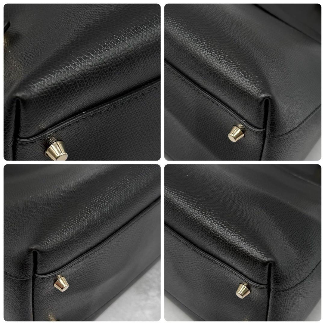 美品✨ FURLA パイパー M 2way ハンドバッグ ショルダーバッグ 黒