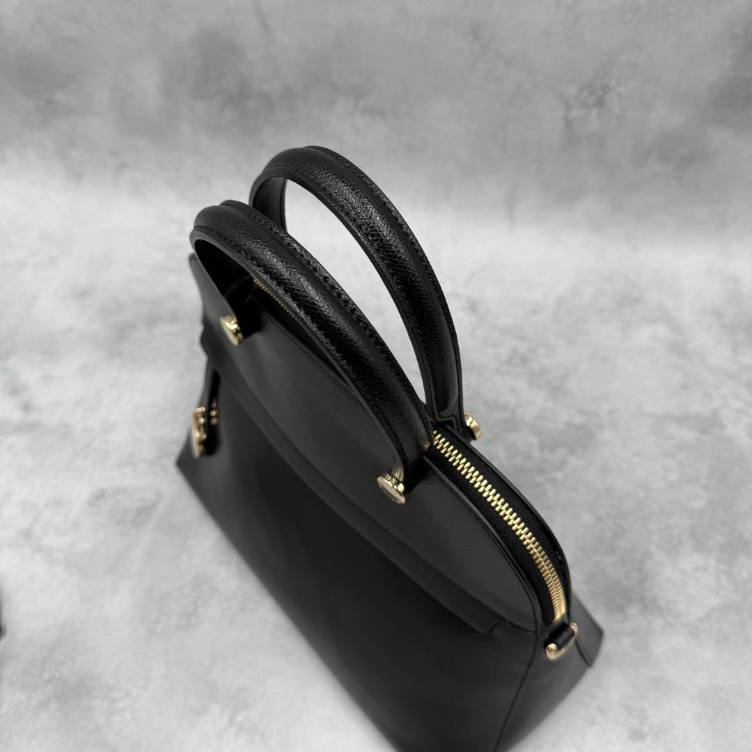 美品✨ FURLA パイパー M 2way ハンドバッグ ショルダーバッグ 黒