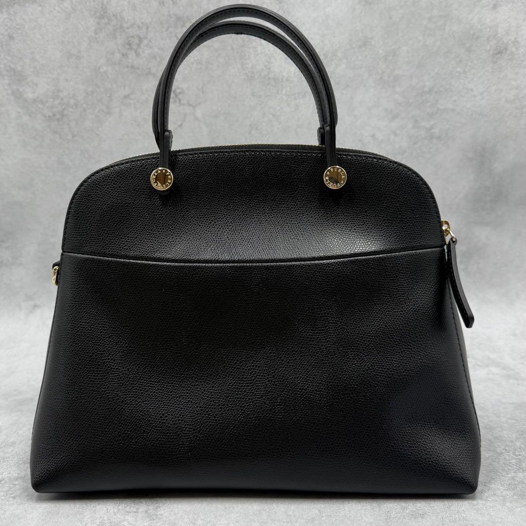 美品✨ FURLA パイパー M 2way ハンドバッグ ショルダーバッグ 黒