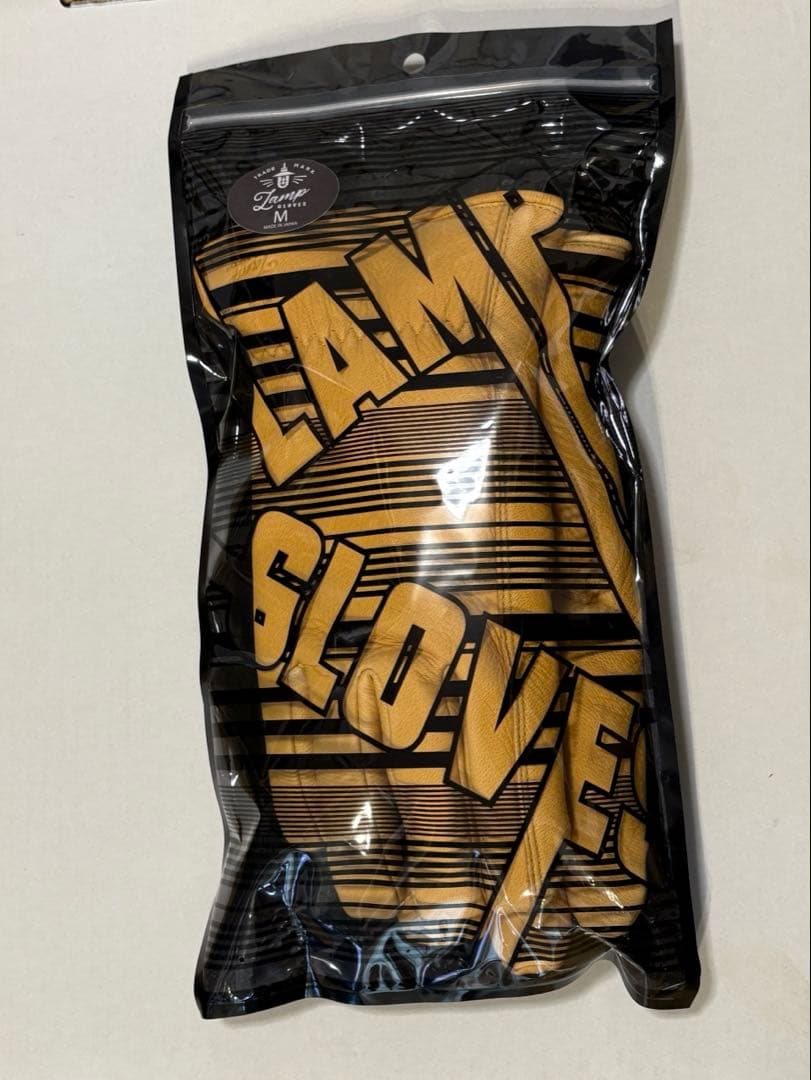 未使用 LAMP GLOVES ランプグローブ ウィンター キャメル M