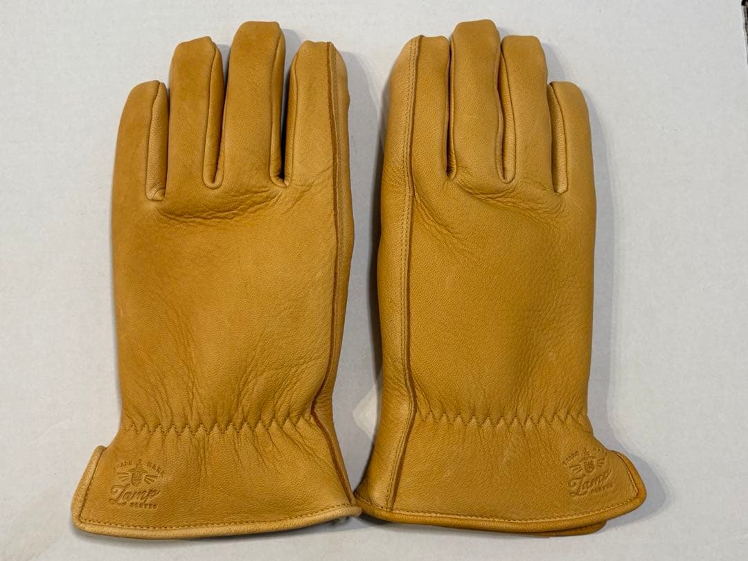 未使用 LAMP GLOVES ランプグローブ ウィンター キャメル M