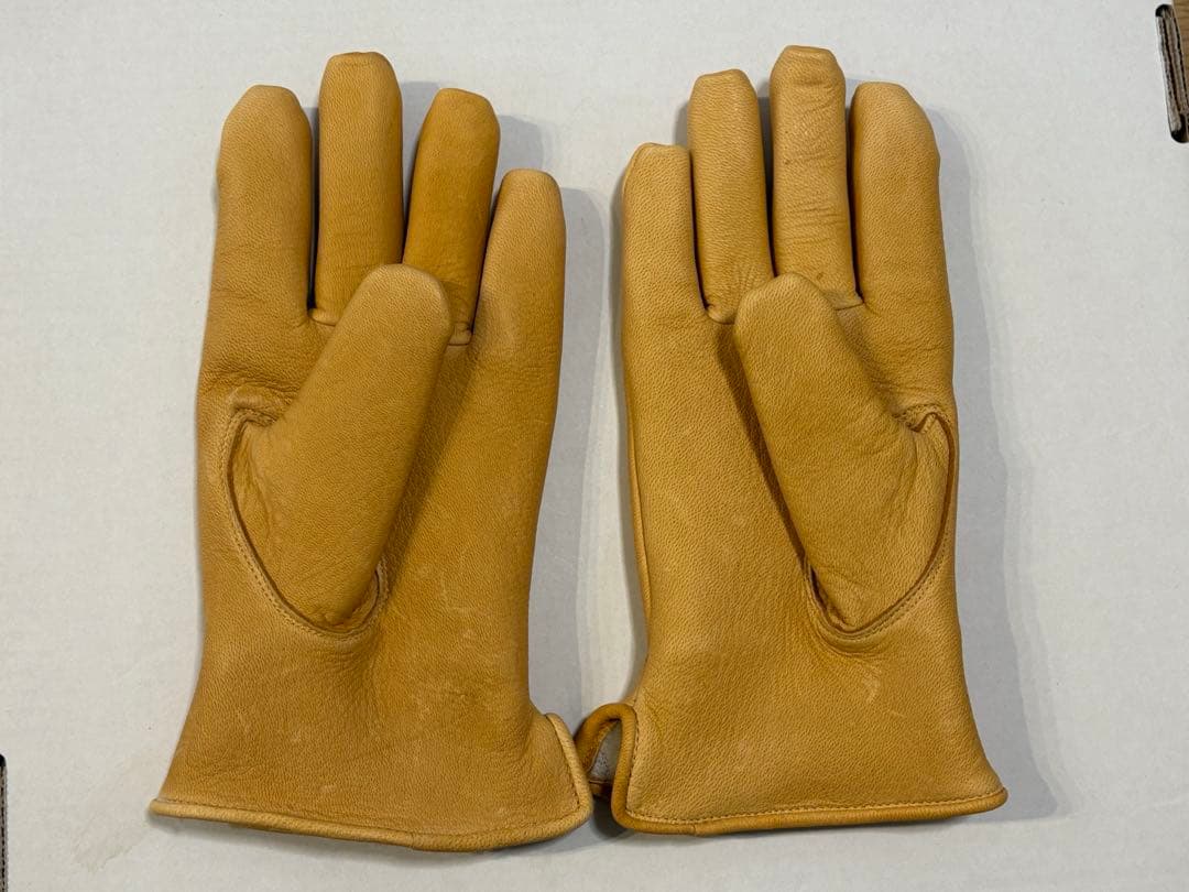 未使用 LAMP GLOVES ランプグローブ ウィンター キャメル M