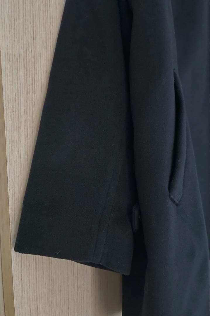 かぐれ　ウールシングルPコート　NAVY