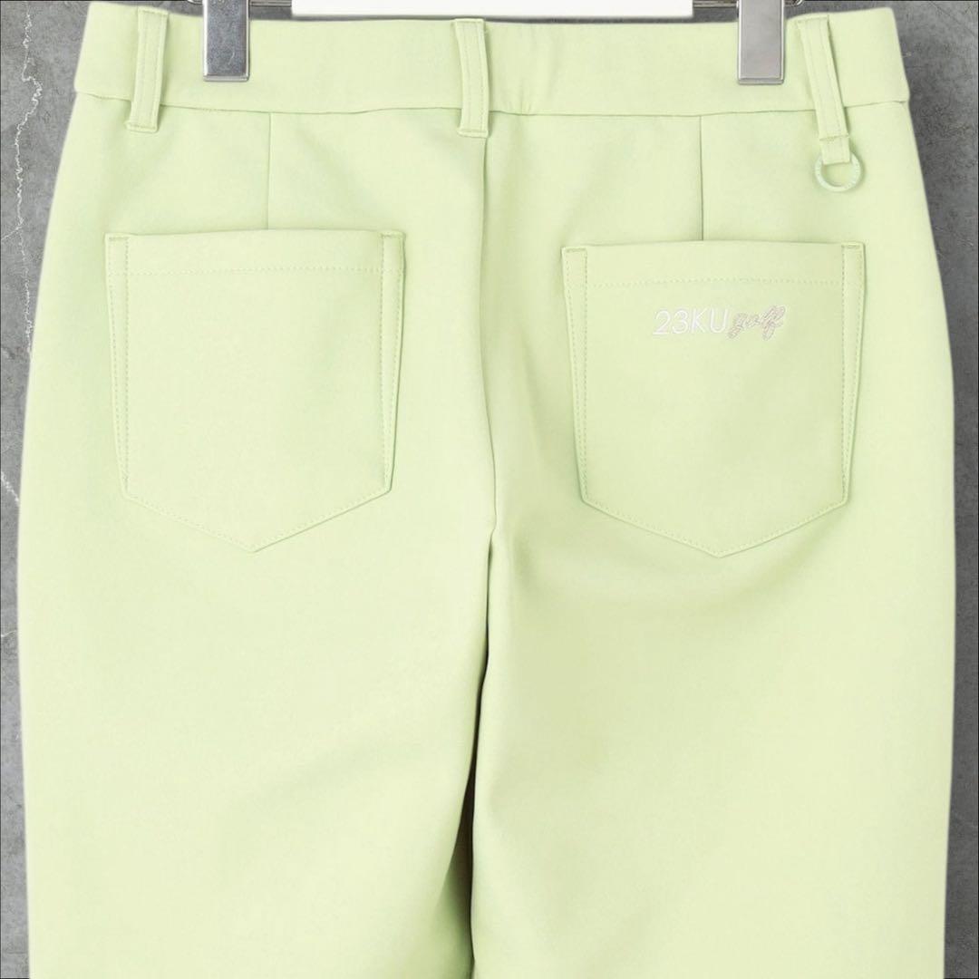 【新品未使用】23区ゴルフ L 冬の暖かボトム ボンディング テーパードパンツ