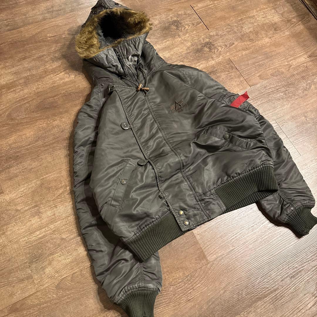 古着　ALPHA N-2B フライトジャケット 短丈 Y2K