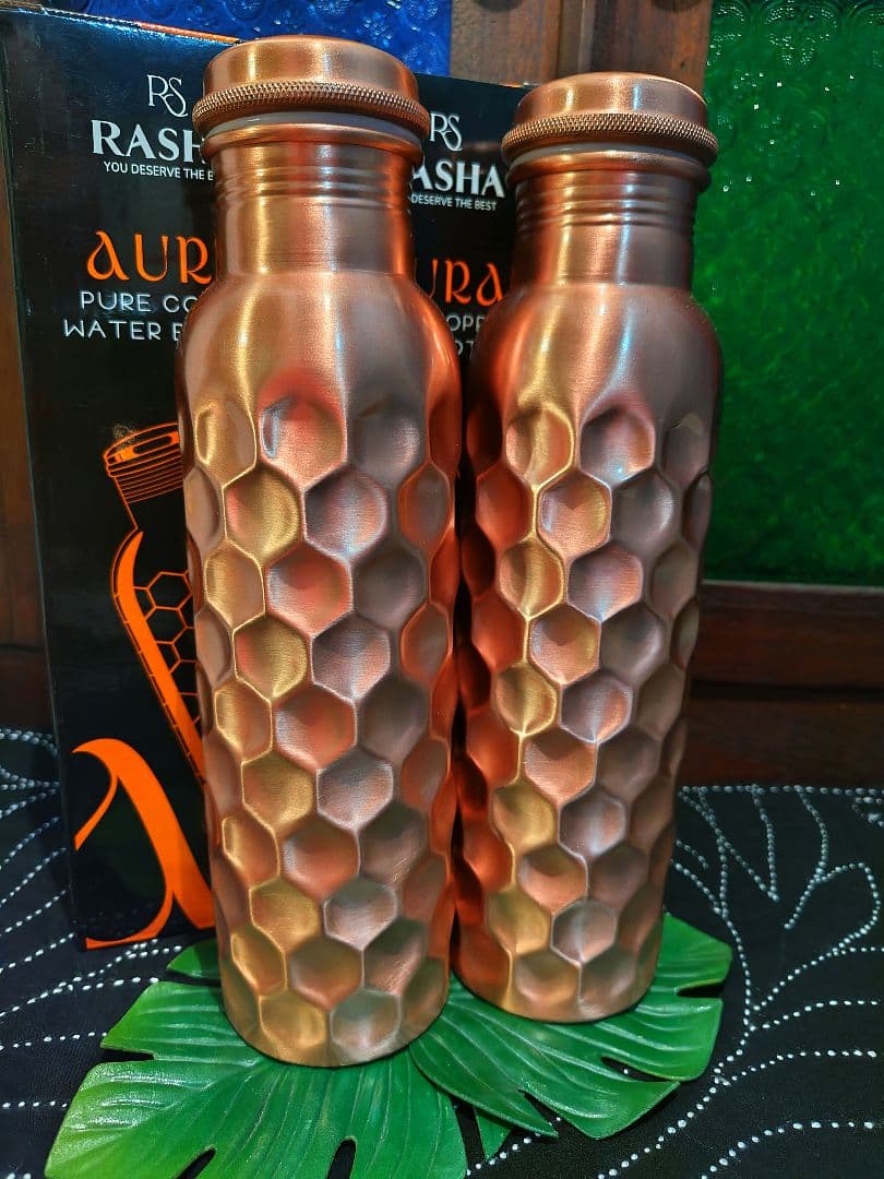 １２７♦両面純銅 約９５０ml ウォーターボトル×２本セット＊高品質