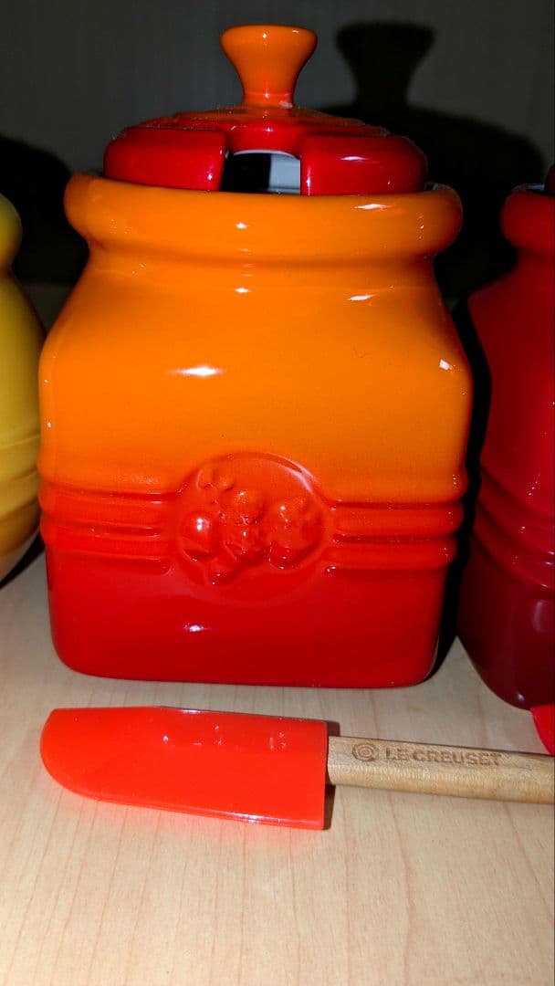 LE CREUSET ルクルーゼ ハニーポット ジャムポット 4点セット