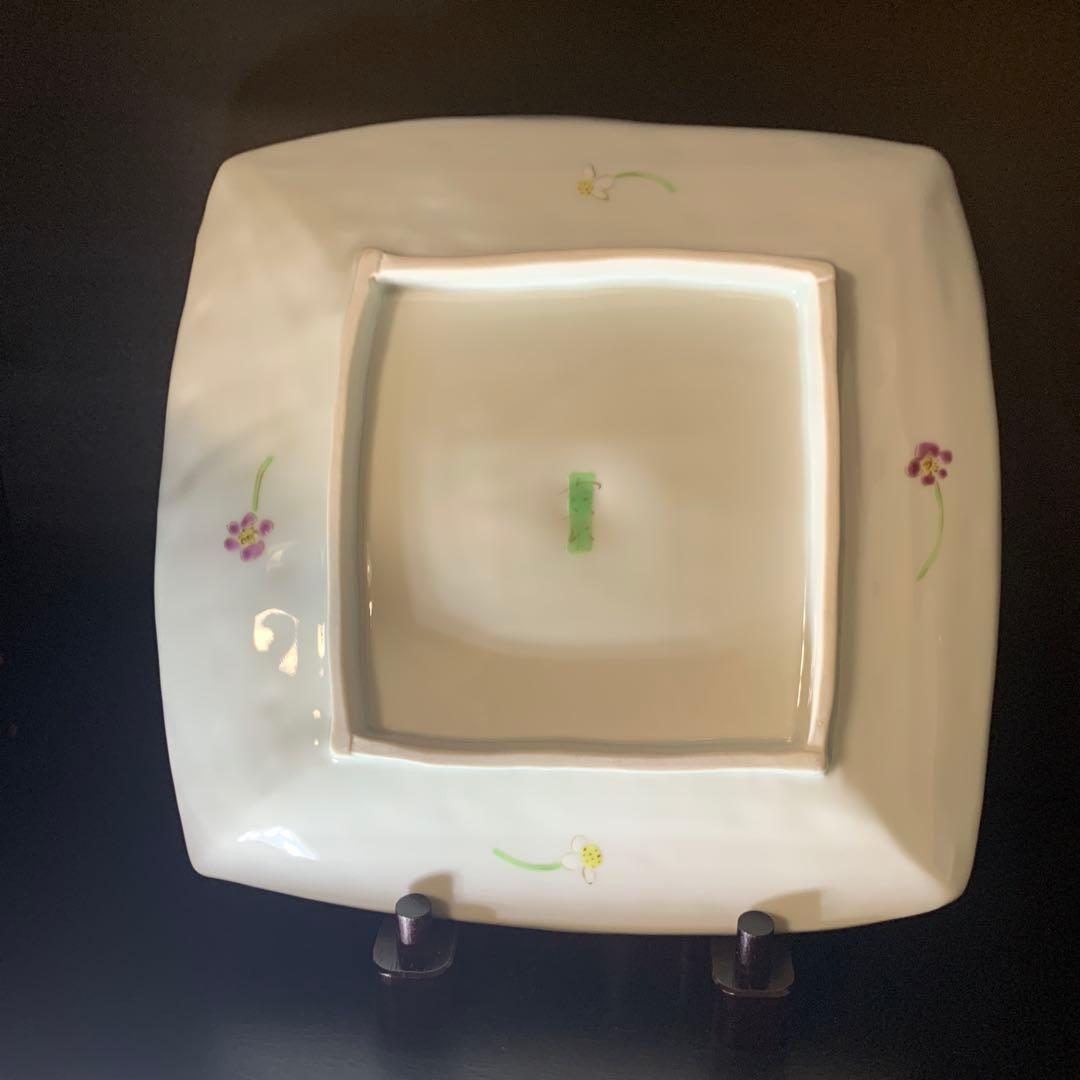 波佐見焼　藍水窯　藤川法男　角皿　長崎県