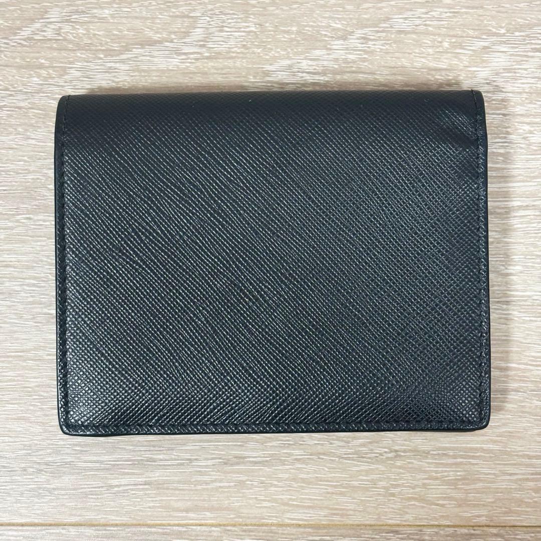 ポ*ル様 PRADA 二つ折り財布 ブラック 箱付き
