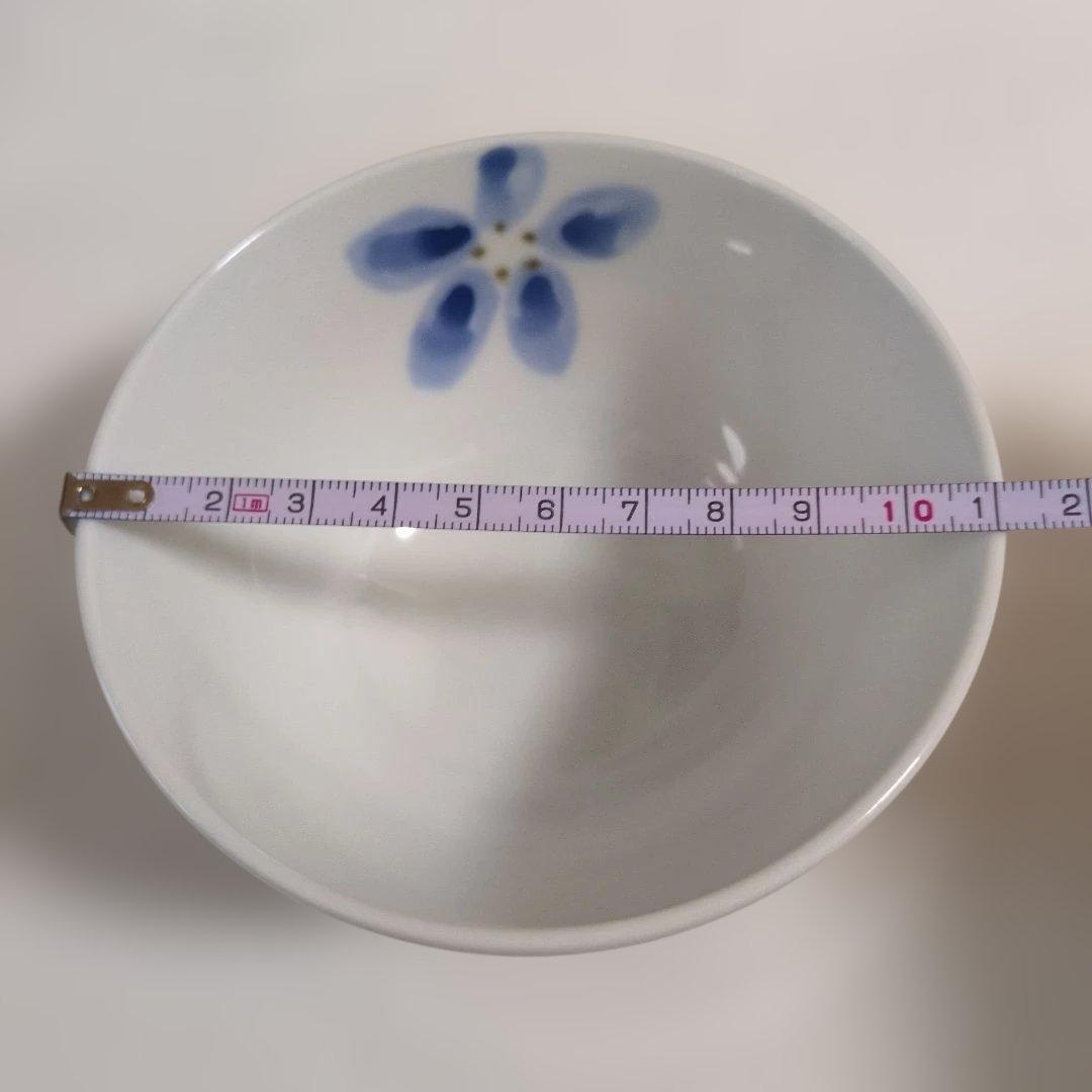 砥部焼　青い花模様　茶碗と湯呑みセット 4個