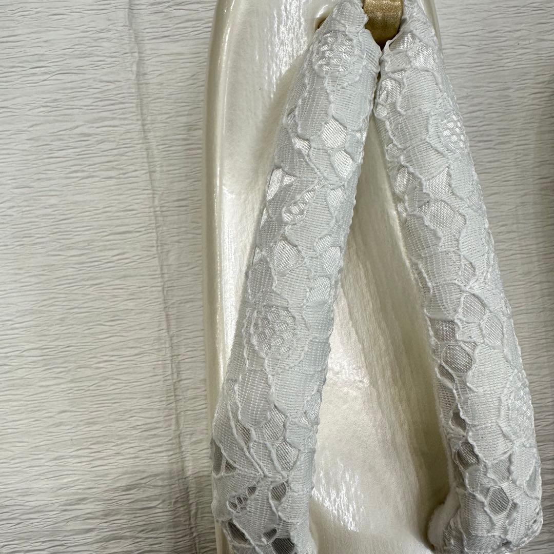 新品草履バッグセット 成人式 振袖 袴 レース草履 パール草履 パールレース