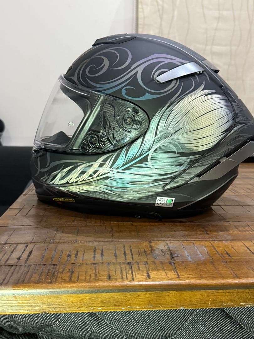 SHOEI ヘルメットX-14孔雀羽根デザイン　Lサイズ