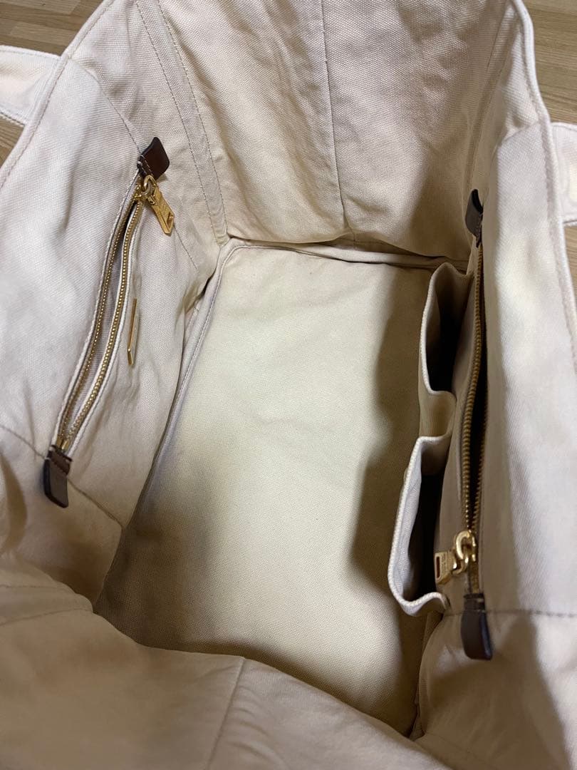 PRADA カナパ　ハンドバッグ　ベージュ